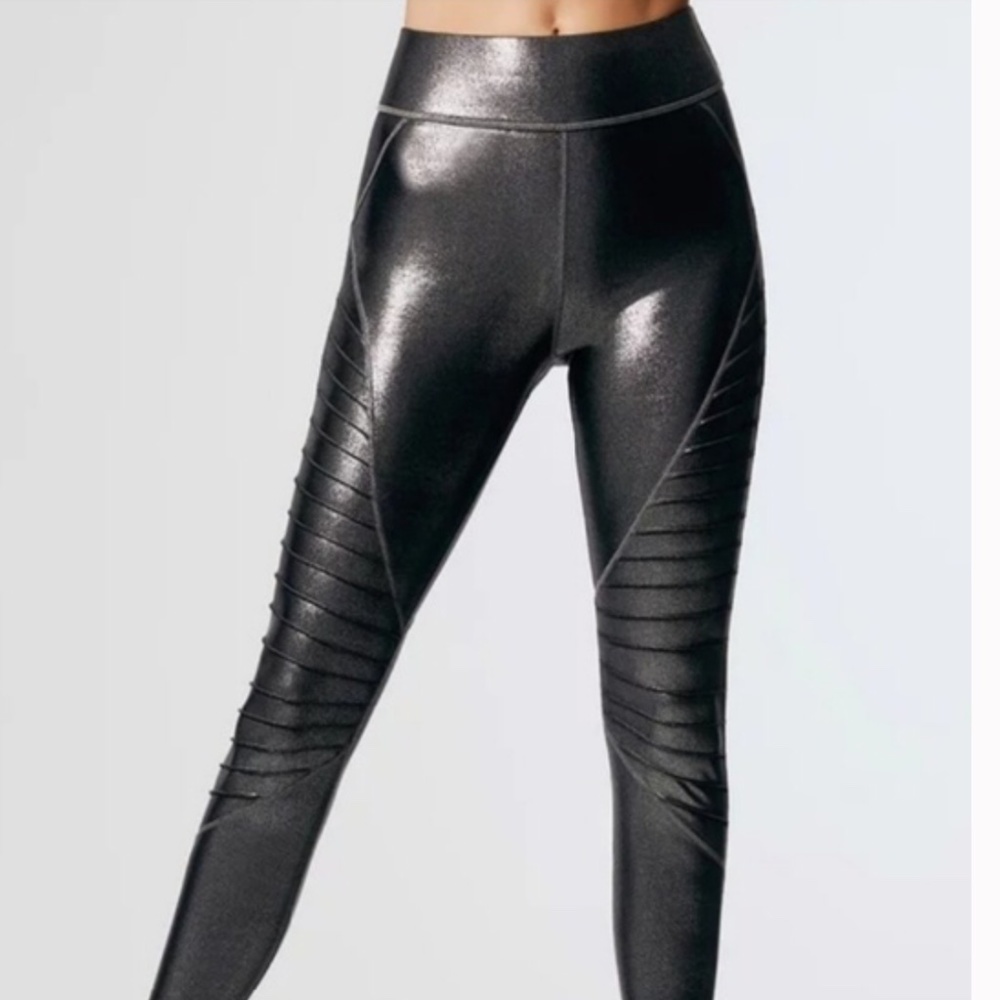 carbon38 Takara Moto Silver Black leggings Small